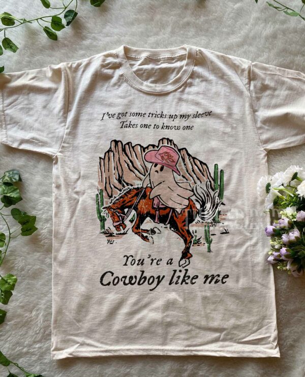 Retro Ghost Cowboy Like Me Shirt