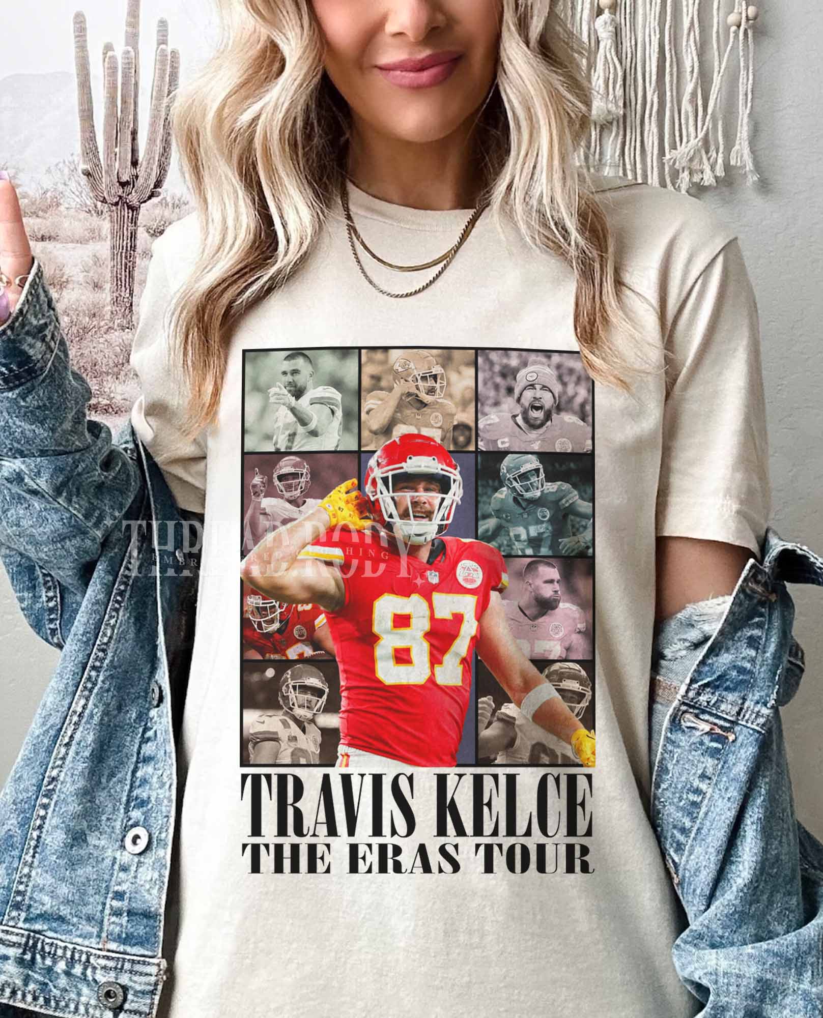 Travis Kelce Vintage Oversized Graphic Tee