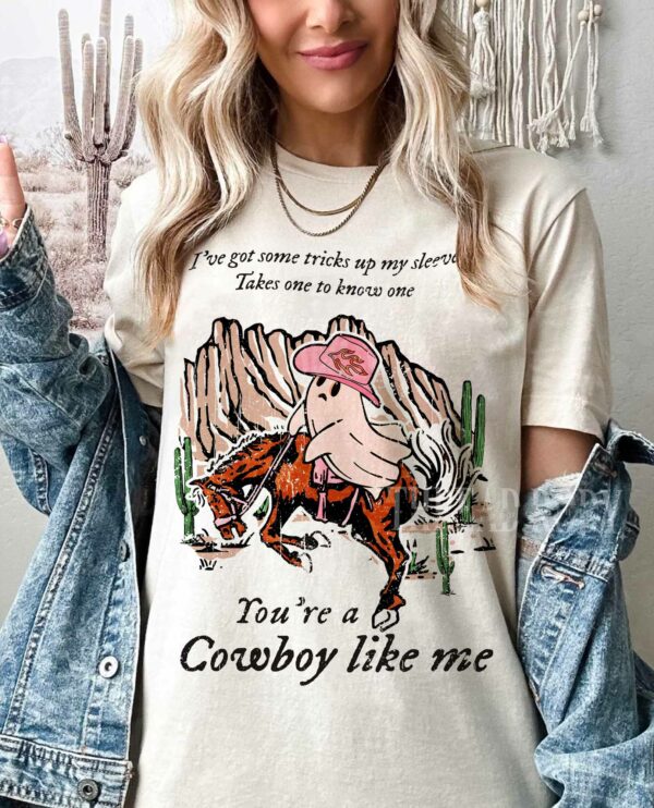 Retro Ghost Cowboy Like Me Shirt