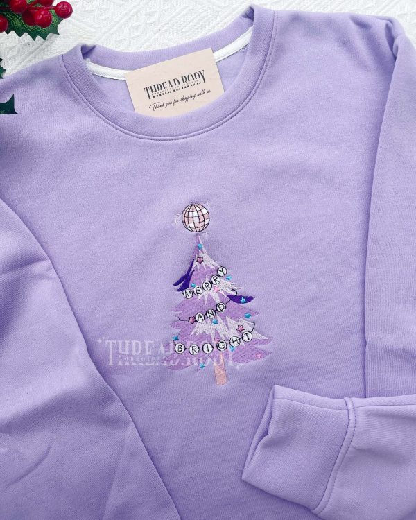 Merry and Bright – Embroidered Sweatshirt