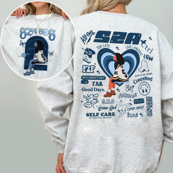 SZA SOS – 2 side Sweatshirt