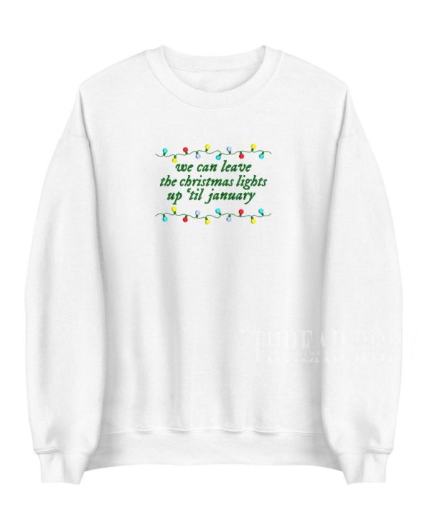 Christmas Lights – Embroidered Sweatshirt