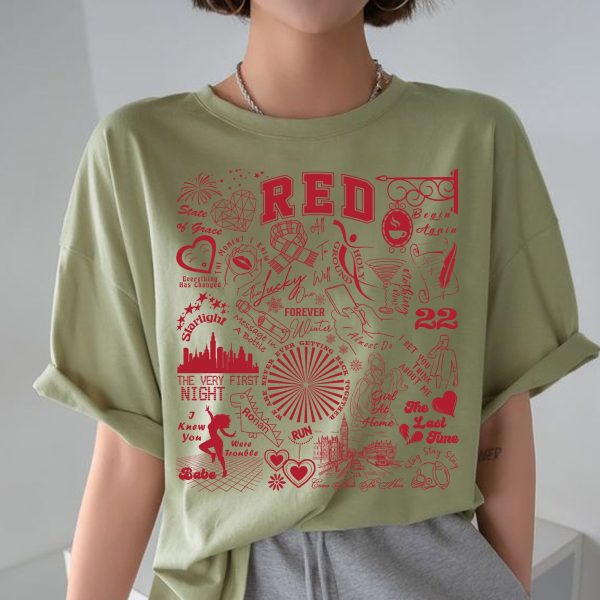 Comfort Colors – Red Tracklist Shirt