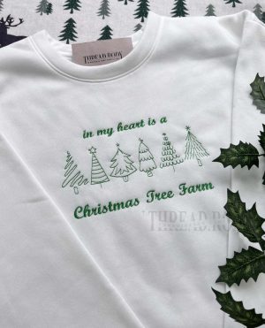 Christmas Tree Farm – Embroidered Sweatshirt
