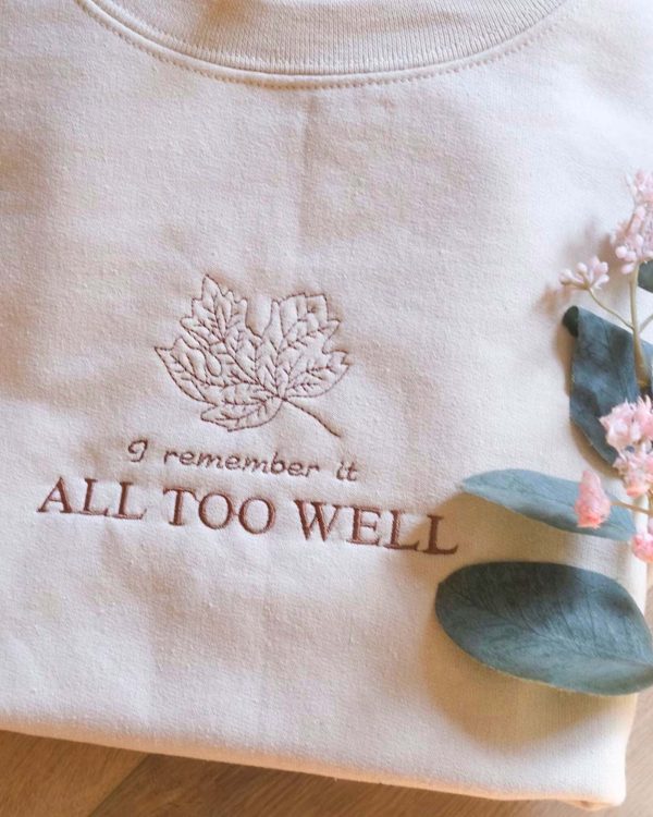 All Too Well – Embroidered Hoodie, Sweatshirt
