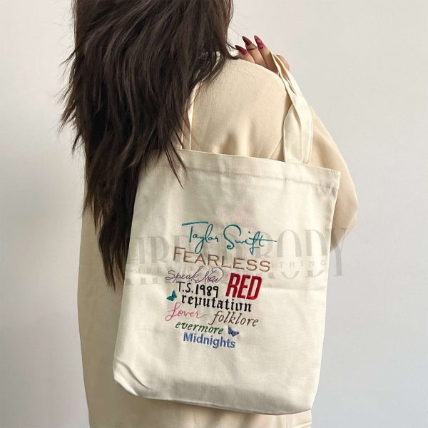 TS Albums – Embroidered Tote Bag