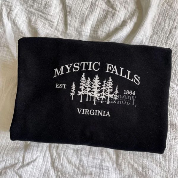 Mystic Falls – Embroidered Sweatshirt