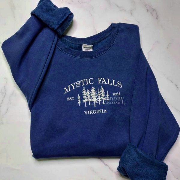 Mystic Falls – Embroidered Sweatshirt