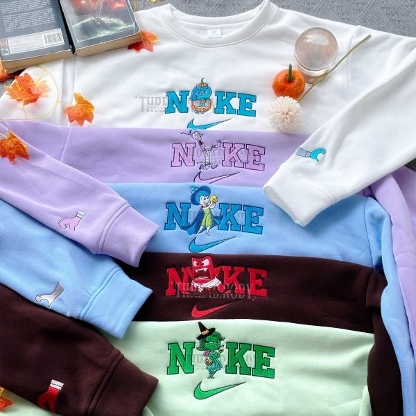 Inside out (Halloween Version) Embroidered Sweatshirt