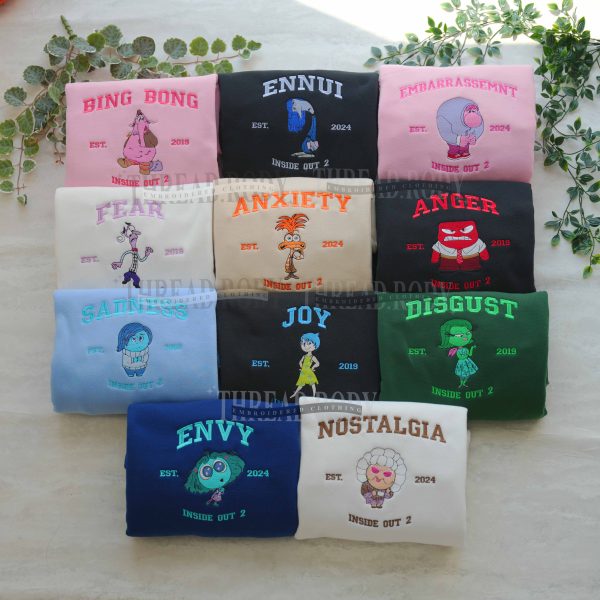 Inside out (version 2)  Embroidered Sweatshirt