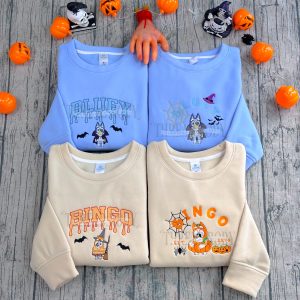 Bluey Spooky – Embroidered Sweatshirt