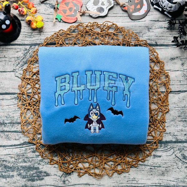 Bluey and Bingo Spooky – Embroidered Sweatshirt