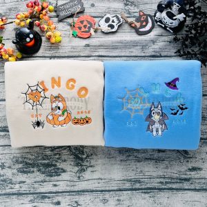 Bluey and Bingo 2 Spooky – Embroidered Sweatshirt