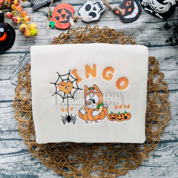 Bluey and Bingo 2 Spooky – Embroidered Sweatshirt