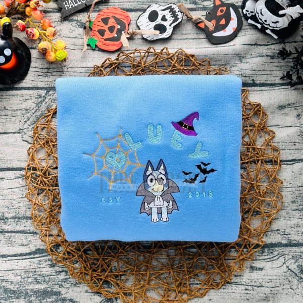 Bluey and Bingo 2 Spooky – Embroidered Sweatshirt